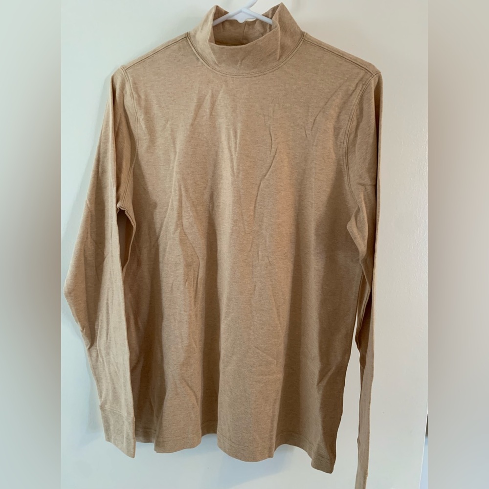 Never used **Lands’ End** - French Pecan - Relaxed fit long sleeve sweater